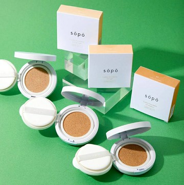 【預購】Söpö Sopo 半霧面保濕氣墊粉餅 零毛孔 控油 氣墊 光澤 自然妝感 防曬氣墊 遮瑕 SPF40 PA3+