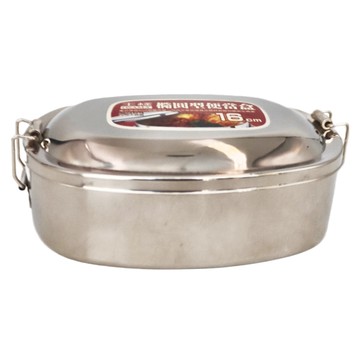 OSAMA 王樣 便當盒 16cm 304不鏽鋼  銀色  1個