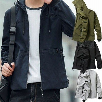 ストレッチ Uvカット ウィンドブレーカーおしゃれ ジップアップパーカー メンズ 薄手 ジャケット サマーパーカー ジップアップ フード付き 通販 Lineポイント最大get Lineショッピング