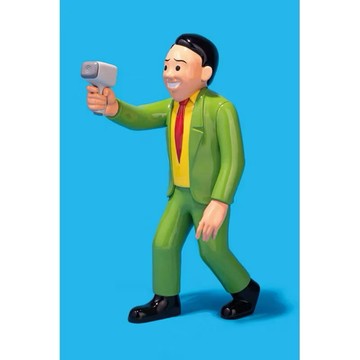現貨 JOAN CORNELLÀ 西班牙 藝術家 黑色幽默 Idiotmeter Man Green 傻瓜探測槍 綠色