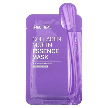 MEDIHEAL, 膠原蛋白粘蛋白精華美容面膜，1 片裝，0.68 液量盎司（20 毫升）