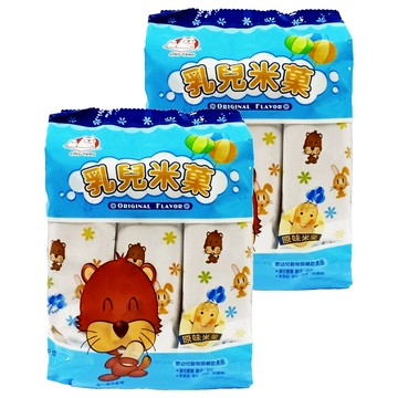 JING YANG 乳兒米果 - 2枚X12袋 嬰幼兒食物輔助食品  原味  50g  2袋