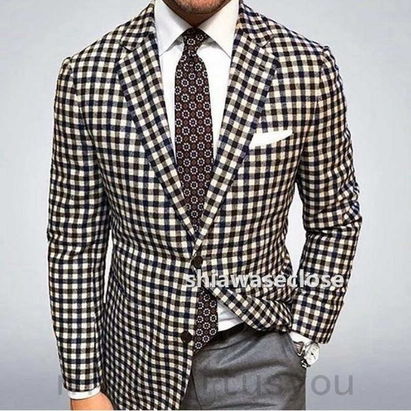 テーラードジャケットメンズ ブレザージャケット カジュアルスーツ ビジネススーツ ジャケット コート チェック柄 薄手 サマージャケット 紳士服 春秋 通販 Lineポイント最大get Lineショッピング