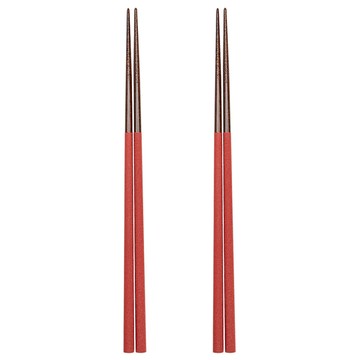 EJIRY 卡米亞 馬拉斯木 筷子  2雙  紅色  2 雙筷子