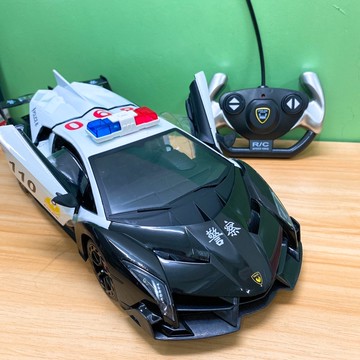《翔翼玩具》 瑪琍歐遙控警車 遙控開門 特警遙控車 充電 遙控 遙控超跑 賽車 遙控車 27-1074 安全標章合格玩具