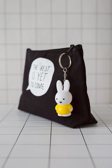 Miffy 米菲兔經典款公仔鑰匙圈吊飾 -  黃色