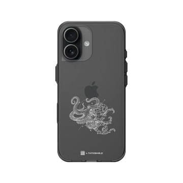 iPhone 17 Clear (相機按鈕) 酷墨灰 - Kerby Rosanes - 章魚 - 白