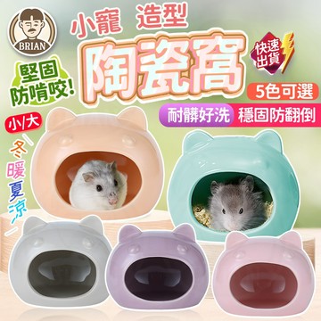 小動物陶瓷窩【布萊恩👨🏻隔日到貨】小寵睡窩 倉鼠睡窩 倉鼠用品 倉鼠躲避屋 倉鼠陶瓷屋 貓頭陶瓷窩 睡窩 倉鼠小窩