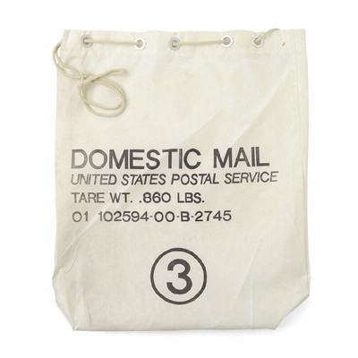 USPS US郵便局　エコバッグ　アメリカン雑貨　USAZ しずかちゃん バイオリン 下手 USPS US郵便局 エコバッグ