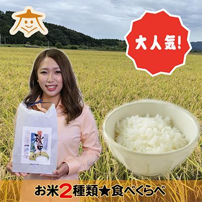 ふるさと納税 秋田市 秋田県産ひとめぼれ10kg・大潟村ふると米5kg食べ比べセット 全6回