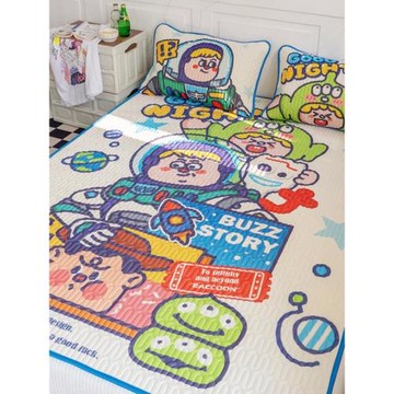 【富士商店】原創二次元卡通乳膠涼席三件套夏季學生宿舍冰絲席子