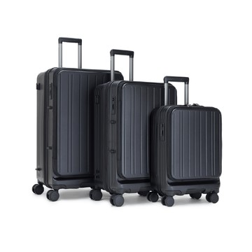 【預購】DUO雙開系列 (29+25+20吋三件大全套) -上掀前開/對開 日本煞車行李箱 (顏色可任搭) 燕麥奶