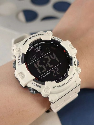 卡西歐學生手表男士簡約大表盤數顯電子運動石英表AE-1500WH-8B2【北歐居家生活】