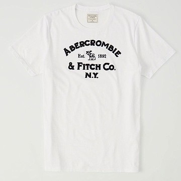 AF a&f Abercrombie & Fitch 短袖 T恤 白色 11112
