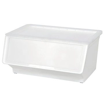 livinbox 家用整理箱 MHB-46 雪白透蓋 46L  白色  1個