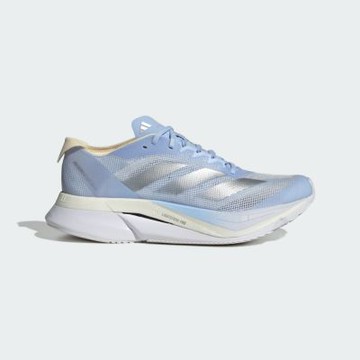Adidas Adizero Boston 12 W [JP7914] 女 慢跑鞋 彈力 支撐 緩震 水藍 銀