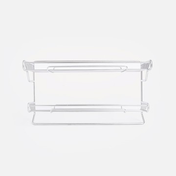 特力屋 304不鏽鋼雙層置物毛巾架