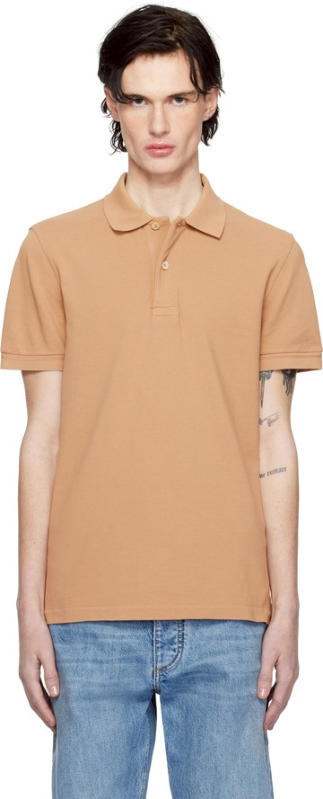 TOM FORD 黄褐色 Tennis Piquet Polo 衫
