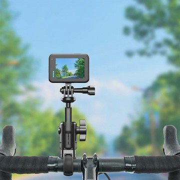 【兔子】機車騎行支架適於大疆Pocket 3運動相機自行車固定支架OSMO免運