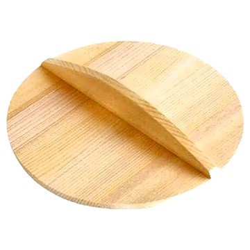 市原木工所 無塗裝天然木 落蓋 16cm  1個