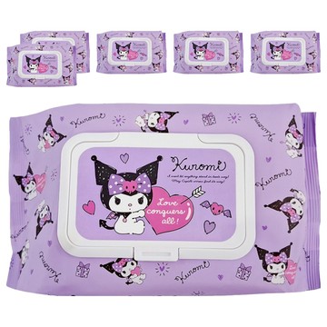 AKIRA 御衣坊 酷洛米 純水濕紙巾 80抽 水刺無紡布 翻蓋設計  1入  6包