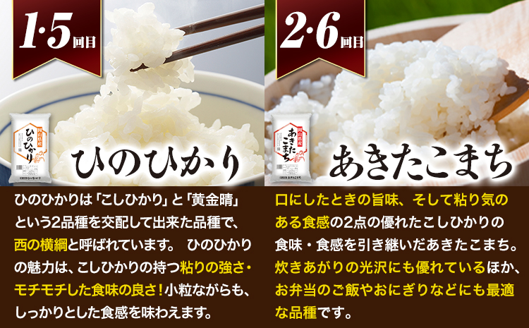 岡山県産のお米4品種食べ比べ頒布会 全8回 岡山県産 白米 精米 矢掛町 毎月違う品種が届く！《お申込み月の翌月から出荷開始》 あきたこまち きぬむすめ ひのひかり 朝日 米 コメ 定期便 送料無料---ofn_4syurtei_23_91500_mo8num1---