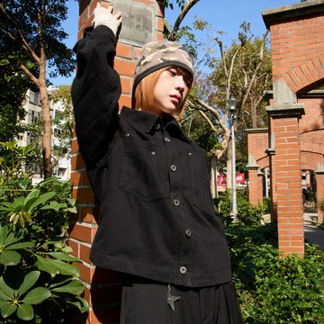 ESSENCEMADE x 9TS WASHED TRUCKER JACKET 水洗丹寧 外套 (黑色)