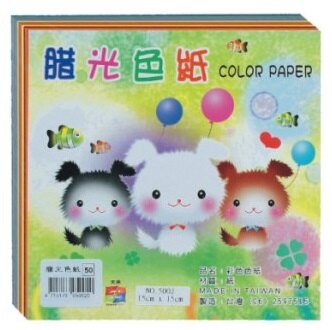 【天燕】台灣製 臘光色紙  110張 /只   10只/包 (NO.5002)(圖案隨機出貨)
