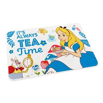 台灣製造 正版授權 迪士尼 珪藻土吸水地墊-愛麗絲茶會60*40*0.9cm_廠商直送