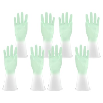 防水乳膠手套 PVC材質  M  透綠色  2組