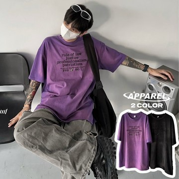 【APPAREL】YES✅前後立體刺繡噴馬騮洗水短T 水洗短TEE 暈染短TEE 渲染TEE