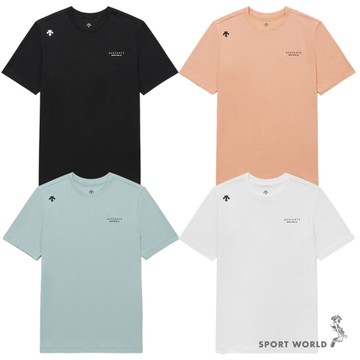 Descente 迪桑特 短袖上衣 男裝 女裝 排汗 寬鬆【運動世界】SR123UTS15-BLK0/CORL/GRN0/WHT0