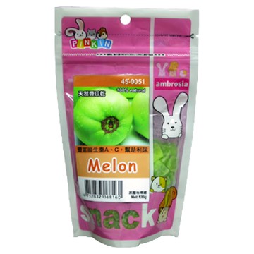 PINKIN 天然香瓜乾 120g 小動物零食 倉鼠 兔子 天竺鼠  1包