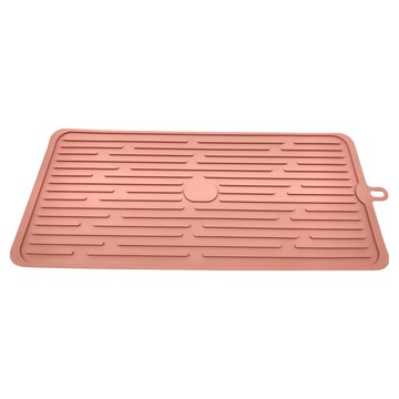 SHCJ 生活采家 Morandi色系日式矽膠瀝水隔熱墊  約長44*寬20cm  顏色隨機  1個