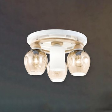 琥珀色玻璃原木造型吸頂燈 F37-21-92436