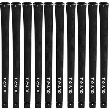 T-YOUND 男士圓形高爾夫球桿握把  黑色  10個  263mm