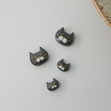 貓貓好朋友耳環 | 藍