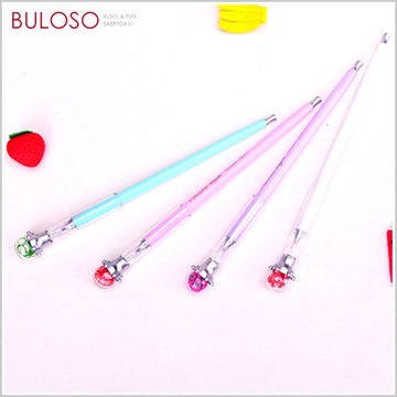 流沙花瓣水晶許願球中性筆 辦公 圓珠筆 原子筆 可愛 文具（可挑色 款）【A422290】【不囉唆】