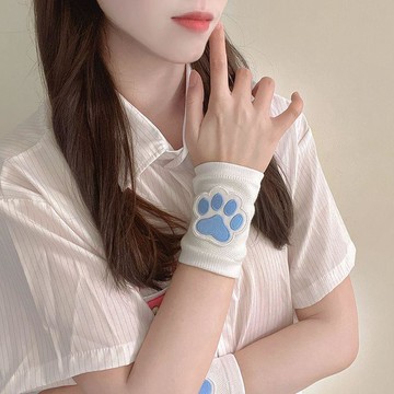 宅次元護腕女日系可愛少女手腕帶夏季薄款加長遮疤手腕帶運動擦汗
