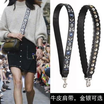 刺繡寬包帶Guitar Strap you包包肩帶單買包袋斜挎帶單肩包寬肩帶