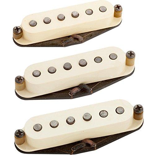 Seymour Duncan Antiquity Texas Hot Strat Pickup Set Middle, Neck, Bridge with True Tune Tuner, Picks, Tool and Keychain 11028-01 (セイモア・ダンカ