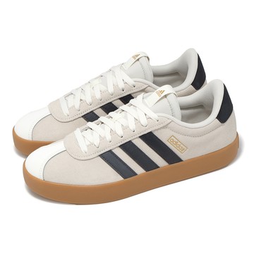 [ACS] adidas 休閒鞋 VL Court 3 男鞋 米白 深灰 膠底 復古 麂皮 愛迪達 JP5351