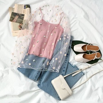 新款夏季減齡三件套韓系少女穿搭甜美職業套裝女洋氣上衣服