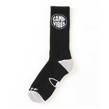 POLER CAMP VIBES SOCK 格紋 / 中長襪 / 男襪 / 黑色
