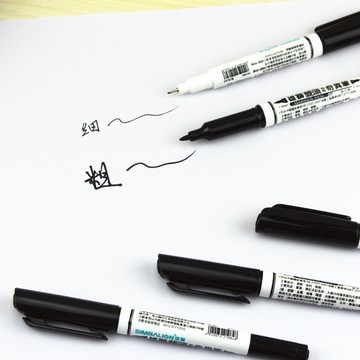 【STU】雄獅 雙頭 油性奇異筆 685記號筆 黑色勾線筆 油性標記 耐水油性筆 油性記號筆 快乾油性筆 油性記號筆