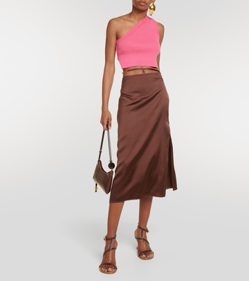 Jacquemus La Maille Ascu one-shoulder crop top