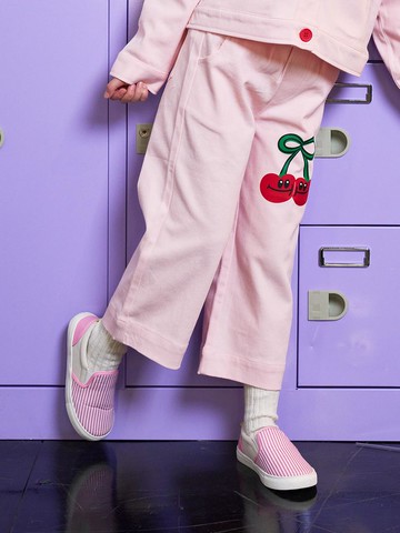 Minidou Kids Stretch Cotton Pants [RED]