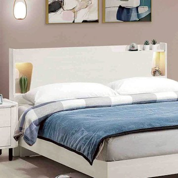 文創集 菲可6尺雙人加大夜燈床頭片(不含床底＋不含床墊)-152x12x96cm免組