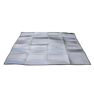 索樂生活 雙面防潮鋁箔地墊 附收納袋 雙面鋁膜設計  300 x 300 x 0.2 cm  銀色
