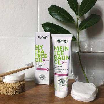 德國alkmene歐珂蔓 我的茶樹精油 草本防齲牙膏100ml - 100ml超值3入